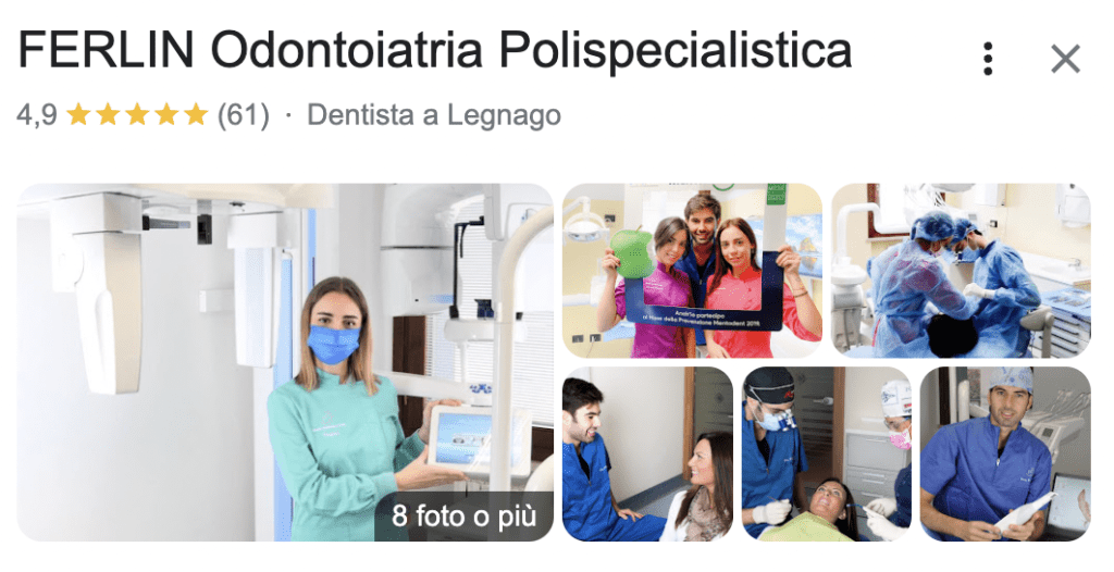 Recensioni positive clienti - Studio dentistico Ferlin
